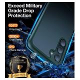 TORRAS Shockproof Designed for Samsung Galaxy S23+ Plus Case Green [10FT Military Grade Drop Tested] Translucent Slim Protective Matte Hard Back Phone Case for Samsung S23 Plus Case 5G Guardian,Green