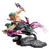 Asoucou Zoro Figure - Roronoa Zoro Action Statue Doll - Realistic Anime Character Model