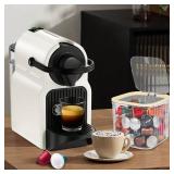 ZECENN Clear Coffee Pod Holder with Lid, Coffee Pods Storage for Counter, Small Food Storage Organizer Bins, Clear Plastic Bins for Pantry, Kitchen, Cabinet Organization and Storage