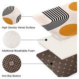 Britimes Boho Mid Century Bath Mat for Bathroom No Silp Abstract Geometric Washable Cover Floor Rug Carpets Floor Mat Bathroom Decorations 16x24 for Kitchen Bedroom