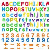 LovesTown Magnetic Letters and Numbers Set for Kids, Educational Alphabet Learning Magnets, Colorful Refrigerator Toy, 112 PCS