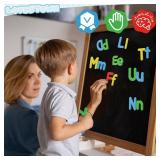 LovesTown Magnetic Letters and Numbers Set for Kids, Educational Alphabet Learning Magnets, Colorful Refrigerator Toy, 112 PCS