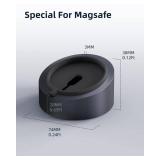 Stouchi Mag- Safe Charger Stand Wireless Charging Heavy-Duty Premium Metal Holder Mount Base Desktop Dock for iPhone 16/16 Pro/15/15 Pro /14/13/12 Mag- Safe Charger not for 2024 25W Version Grey