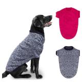 Rypet 2 Pack Large Dog Sweaters for Winter Dog Classic Knitwear Sweater Soft Thickening Warm Dog Clothes for Medium Large Dogs
