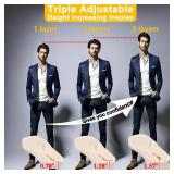 WUTAIN Adjustable Height Increase Insoles for Women Men 3 Layers Gel Heel Lift for Leg Length Discrepancy,Heel Pain,Spurs,Achilles Tendinitis, Shoe Lifts Increase by 1.57 Inches ï¼1 Pair Smallï¼