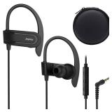 Joysico Wired Over The Ear Earbuds with Microphone Volume Control Ear Hook and Case, Sweatproof Sport Earphones for Running Exercise Gym Workout, Wrap Around Headphones for Cellphones, Laptop, Tablet