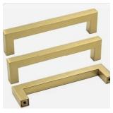 Cup Drawer Pull Brushed Gold Brass Matte Black Cabinet Pull Handles Knob Drawer Pull Knob Handle Dresser Pulls Kitchen Handles Hardware (L:8.5" (216 mm)/C-C:7.5" (192 mm), Brushed Gold Brass