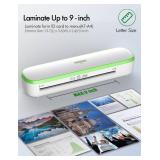 SINOPUREN Laminator Machine, 9inch Silent Thermal Laminator with Complete Set for Home Office School