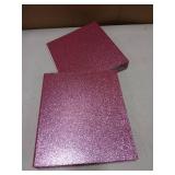 Sparkly Pink 3 Ring Binder 2pk with 2 Inch Rings, Glitter File Folder Pockets for Office Supplies, Planner, Portfolio 350 Sheet Capacity (11 x 12 in)