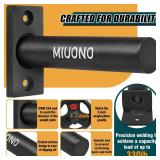 MIUONO Weight Plate Holder, Wall Mounted Weight Rack Storage for 2' Olympic Weight Plate, 4 Pack Home Gym Organizer (Upgraded Larger Screws)