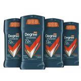 Degree Men Antiperspirant Deodorant Adventure Freshness and Odor Protection Deodorant for Men 2.7 Oz, (Pack of 4) Woodsy, Stick