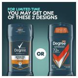 Degree Men Antiperspirant Deodorant Adventure Freshness and Odor Protection Deodorant for Men 2.7 Oz, (Pack of 4) Woodsy, Stick
