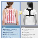 Back Brace and Adjustable Posture Corrector And Trainer for Women and Men , Back Straightener , Scoliosis and Hunchback Correction , Back Pain , Spine Support , Pink , Medium (Waist 34-41 Inch)