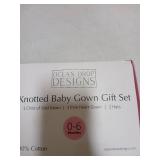 Knotted Baby Gown Gift Set 0-6 Months
