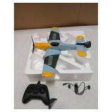 HAWK'S WORK 3 Channel RC Plane BF-109, Remote Control Airplane Ready to Fly, 2.4GHz 6-axis Gyro Stabilizer, Easy to Fly for Kids & Beginners