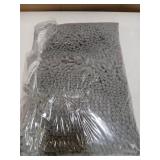 Chenille Bath Mat Gray 30 x 20in
