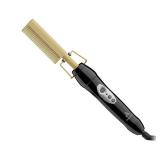 Andis 38335 Professional Heat Ceramic Press Comb for Hair, Straightener - 450F High Heat with Dual Voltage - 20 Adjustable Heat-Settings, 30 Min Auto Shut-Off, Gold, Ceramic Gold