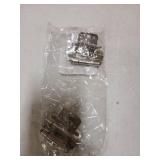 Amerock 3/8in (10 mm) Inset Self-Closing Partial Wrap Satin Nickel Hinge - 33 Pairs