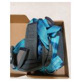 Plutus Pet No Pull Dog Harness, Adjustable Nylon Harness with Soft Padding, Reflective and Heavy Duty Dog Harness for Small, Medium, Large Dogs(Cyan, XL)