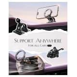 LISEN for MagSafe Car Mount,Car Accessories for Women Men [2025 Ultra] Magnetic Phone Holder for C ar 360 Dashboard Vent Phone Mount for C ar Organization iPhone 16 15 14 13 12 Pro Plus Mini, Black