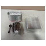 Mini Loaf Pans with Lids 50ct
