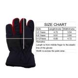kimmyku Children Toddler Little Boys Girls Winter Ski Driving Snow Gloves Thinsulate Waterproof Navy
