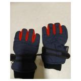 kimmyku Children Toddler Little Boys Girls Winter Ski Driving Snow Gloves Thinsulate Waterproof Navy