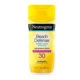 Neutrogena Beach Defense Water-Resistant Sunscreen Lotion with Broad Spectrum SPF 30, Oil-Free and PABA-Free Oxybenzone-Free Sunscreen Lotion, UVA/UVB Sun Protection, SPF 30, 6.7 fl. oz