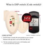 Ceiling Fan Remote Control Kit Replacement for Harbor Breeze Hunter Allen+Roth Kichler - FAN-35T KUJCE9603 L3HFAN35T1