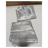 Bedsure Pillow Cases Satin Gray King 2pk
