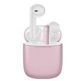 Wireless Earbuds 40H Playtime 8H Continuous Playtime Bluetooth Ear Buds, IPX6 Waterproof Stereo Sound Bluetooth Wireless Headphones with Microphone and Charging Case for iOS Android Sports Pink