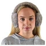 C.C Soft Winter Warm Adjustable Headband Ear Warmer Earmuffs, Sherpa Dark Camel