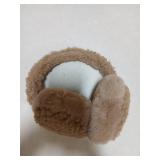 C.C Soft Winter Warm Adjustable Headband Ear Warmer Earmuffs, Sherpa Dark Camel