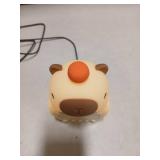 Capybara Alarm Clock with Night Light for Kids, 7 RGB Color Cute Alarm Clocks for Bedrooms Ok to Wake Clocks, Silicone Animal Tabletop Lamp for Teen Girls Boys