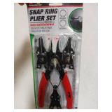 Performance Tool W1159 5-Piece Interchangeable Jaw Snap Ring Plier Set Straight 45 degree & 90 Degree
