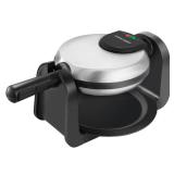 BLACK+DECKER Flip Waffle Maker, WM1404S, 7' Round Belgian Waffles, Ready Light Indicator