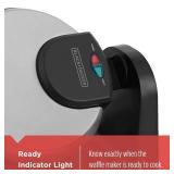 BLACK+DECKER Flip Waffle Maker, WM1404S, 7' Round Belgian Waffles, Ready Light Indicator