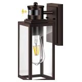 VIANIS Motion Sensor Outdoor Wall Lights, Oil-Rubbed Bronze Dawn to Dusk Exterior Garage Light Fixtures, Aluminum Outside Porch Lights for House Wall Mount, Modern Outdoor Sconce Wall Lantern Lamps
