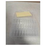 Bead Organizer Box, 30pcs Small Clear Plastic Storage Containers, Craft Storage Box Features Hinged Lid and Labels, Mini Boxes for Bracelets, Jewelry, Diamonds, Clay Beads, Screws, Seeds, Small Parts