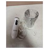 Cuisinart Hand Blender, Smart Stick 2-Speed Hand Blender- Powerful & Easy to Use Stick Immersion Blender-for-Shakes, Smoothies, Puree, Baby Food, Soups & Sauces, Stainless Steel, CSB-175P1,White