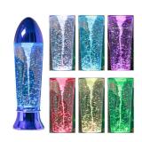 YAKii 10.5' Tornado Lamp LED Color Changing,Tornado Maker Science Toy, Battery/USB Cable Operated,Christmas Day Decoration Blue