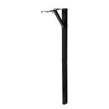Gibraltar Mailboxes 5286398 59.9 in. Powder Coated Black Steel Mailbox Post