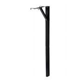 Gibraltar Mailboxes 5286398 59.9 in. Powder Coated Black Steel Mailbox Post
