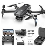 Holy Stone HS720R 3 Axis Gimbal GPS Drones with Camera for Adults 4K EIS; FPV RC Drone, Foldable Quadcopter with 10000 Feet Video Transmission Control Range, Brushless Motor, Follow Me, Auto Return - 