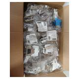 Amerock 3/8in (10 mm) Inset Self-Closing Partial Wrap Satin Nickel Hinge - 28 Pack
