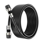 BlueRigger RG6 Coaxial Cable, 100FT (Weatherproof Rubber Boot, Direct Burial, in-Wall CL3 Rated, 75 Ohm, Indoor Outdoor) - Digital Coax Cord for HDTV, CATV, TV Antenna, Satellite, Broadband Internet
