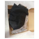 Fomcet Black Tulle Backdrop Curtains with Lights String 10FT X 8FT Sheer Curtain with Lights Tulle Curtains Backdrop for Wedding Birthday Party Baby Shower Photo Shoot (2 Panels 5x8FT)