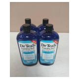 Dr Teal's Foaming Bath with Pure Epsom Salt, Restorative Minerals with Magnesium, Potassium, Zinc & Essential Oils, 34 fl oz (Pack of 4)