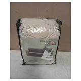 XINEAGE New Extra Large Couch Cover for 3 Cushion Couch (91'-110') 1 Piece Stretch Oversized Sofa Slipcovers Jacquard 4 Seater Furniture Protector Elastic Bottom for Kids,Pet (XL Sofa, Light Beige)