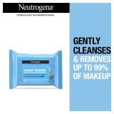 Neutrogena Makeup Remover Wipes Singles, Individually Wrapped Face Wipes, Daily Facial Cleanser Towelettes, Gently Removes Oil & Makeup, Alcohol-Free Makeup Wipes, 20 ct